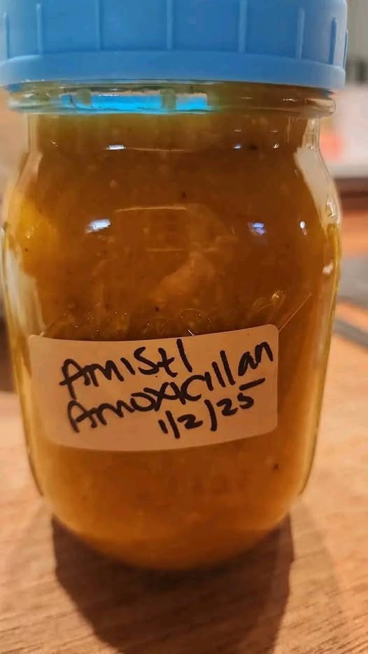 My recipe for “Amish Amoxicillan”