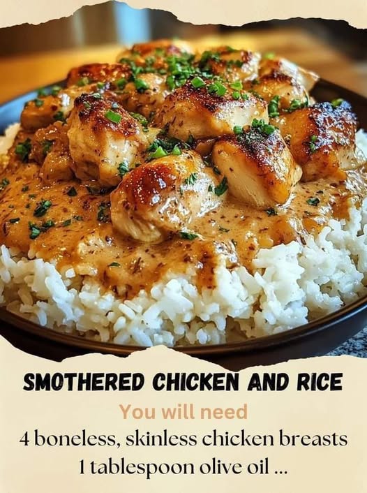 Smothered Chicken and Rice