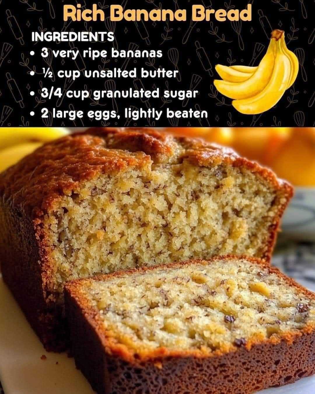 ANET’S RICH BANANA BREAD