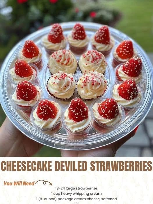 Cheesecake Deviled Strawberries