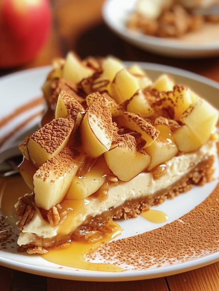 Apple Crisp Cheesecake