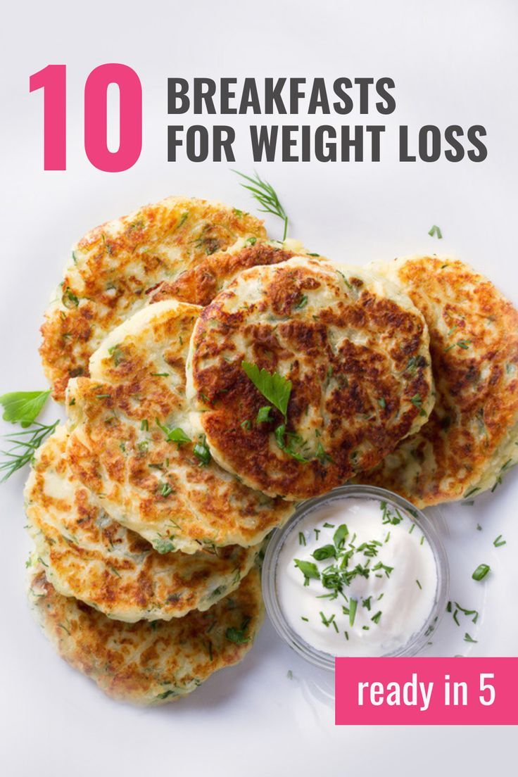 Top 10 Healthy Breakfast Recipes For Weight Loss 1. Banana Omelet This is one of the most popular breakfast recipes , and there’s a good reason why – It’s freaking delicious!  Creamy, delicious and a great omelet option for those of you with sweet tooth.  Let’s head onto the recipe…  10 Healthy Breakfast Recipes For Weight Loss  Ingredients:  1 banana 2 eggs 3 tablespoons rolled oats 1 tablespoon peanut butter 1/2 cup berries Instructions:  Mash the banana with a fork and whisk together with the eggs and oats. Cook in a skillet as an omelet. Once ready top with peanut butter and berries by choice.  2. Avocado Toast Read more on next page