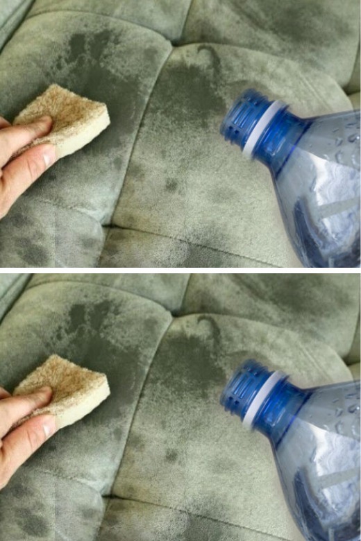 No more stains on the sofa, baking soda and glycerin remove them.