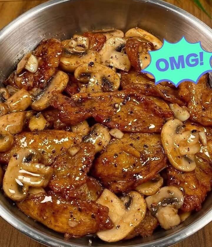 Black Pepper Chicken with Mushrooms Recipe