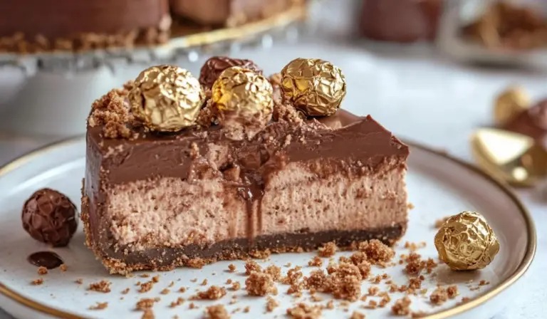 Ferrero Rocher & Nutella Cheesecake