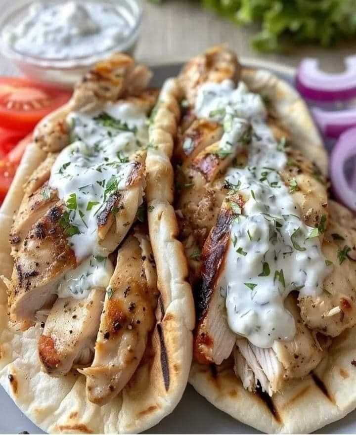 Greek Chicken GyrosGreek Chicken Gyros😍😋  I