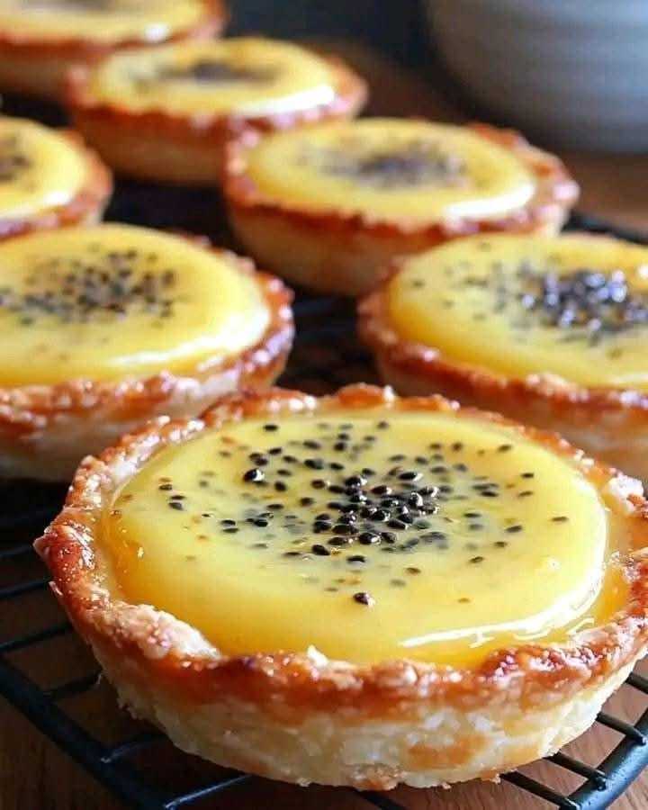 Mini Passionfruit Condensed Milk Tarts