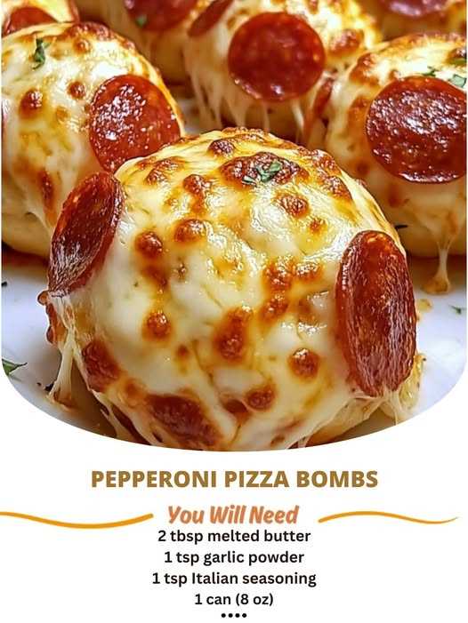 Pepperoni Pizza Bombs: A Cheesy, Savory Snack