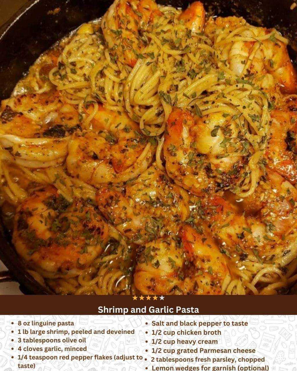 Shrimp and Garlic Pasta