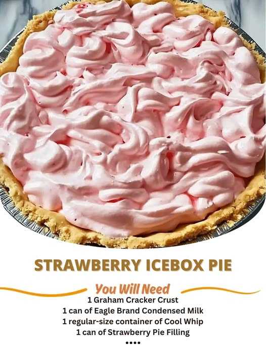 Strawberry Icebox Pie: A Cool and Creamy Delight