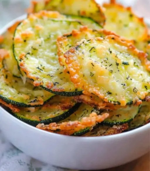 Zucchini Cheese Crisps