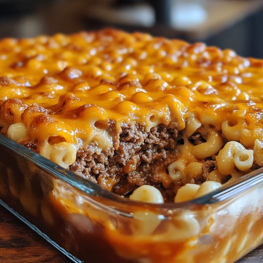 Mac and Cheese Meatloaf Casserole