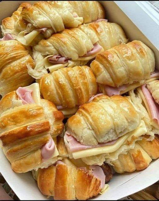 Ham & Cheese Filled Croissants