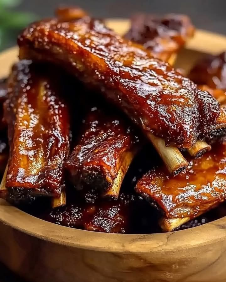 Sticky Honey Garlic Ribs