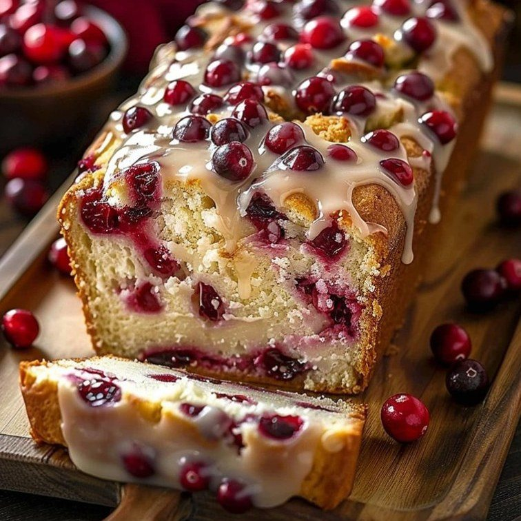 Cream Cheese Cranberry Loaf