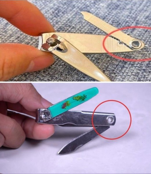 Nail clippers, the secret option that makes your life easier: almost no one notices them.