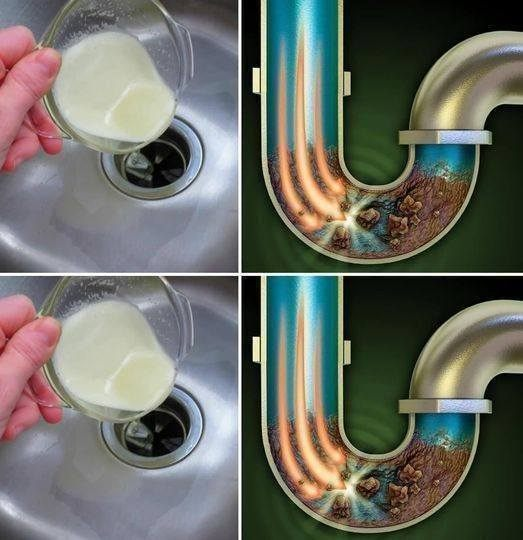 Home trick to clean the drain and pipes without calling the plumber