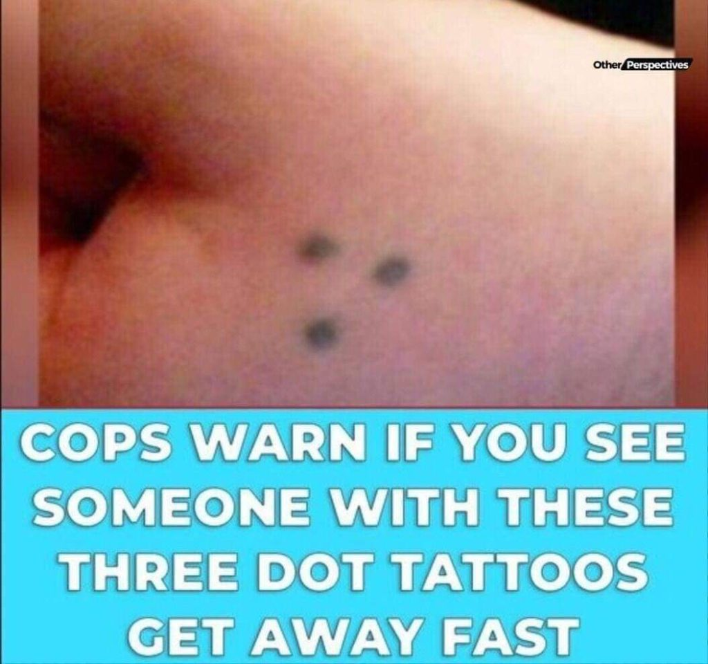 If you spot someone with these tattoos, contact the police.