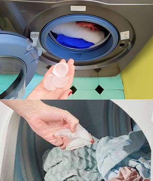 Put 3 ice cubes in the washing machine: you can’t imagine what happens to the laundry