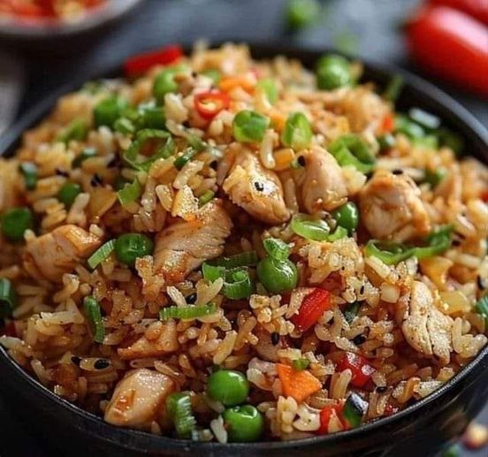 Garlic Chicken Fried Rice