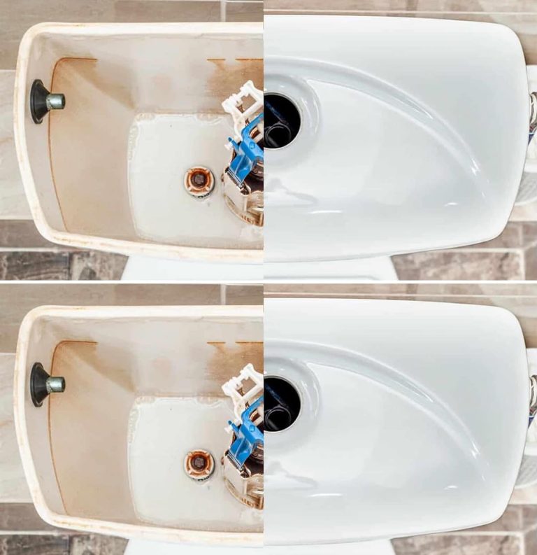 How to clean the toilet tank and make it look like new