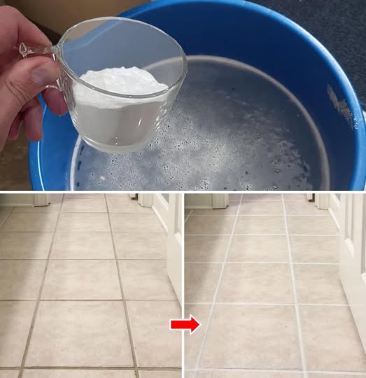 Spotlessly clean floors and clear grout lines: the trick to cleaning them in one go