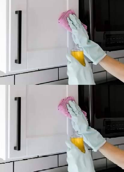 The brilliant tip for degreasing kitchen cabinets