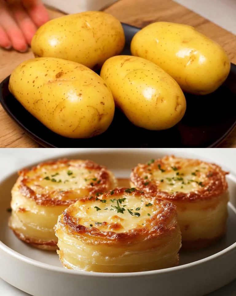 Mini-Potato-Dauphinoise (Gratin-Stapel)