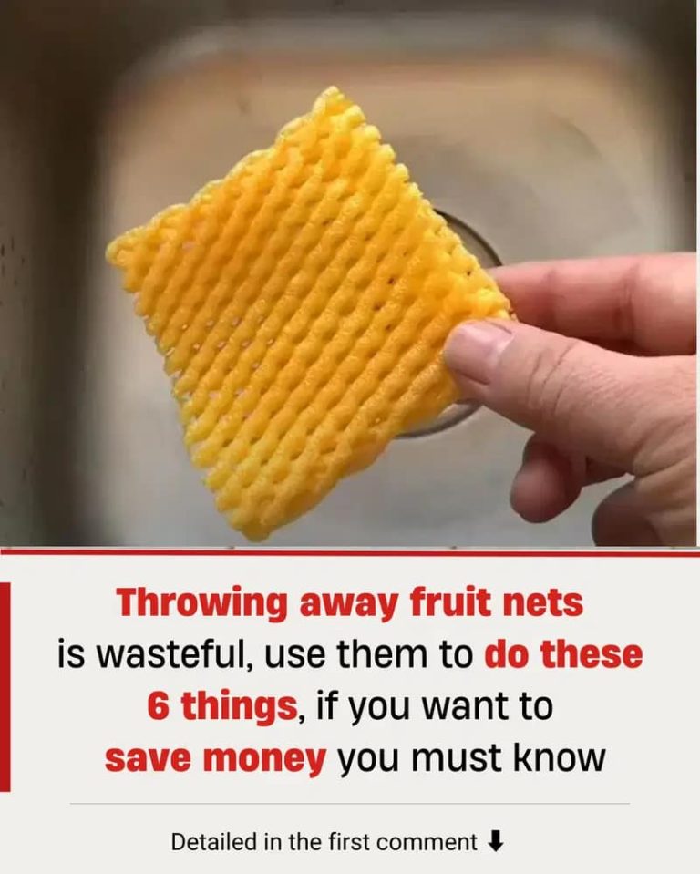 Throwing away fruit nets is wasteful, use them to do these 6 things, if you want to save money you must know