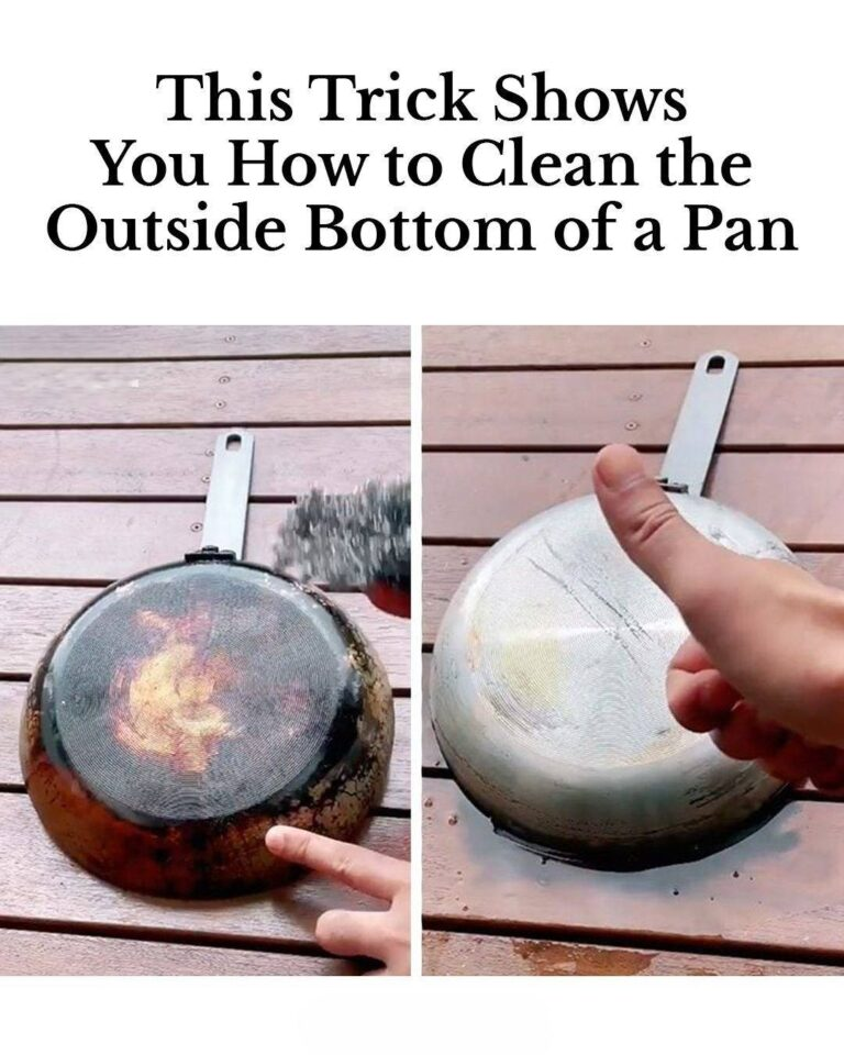 This Trick Shows You How to Clean the Outside Bottom of a Pan