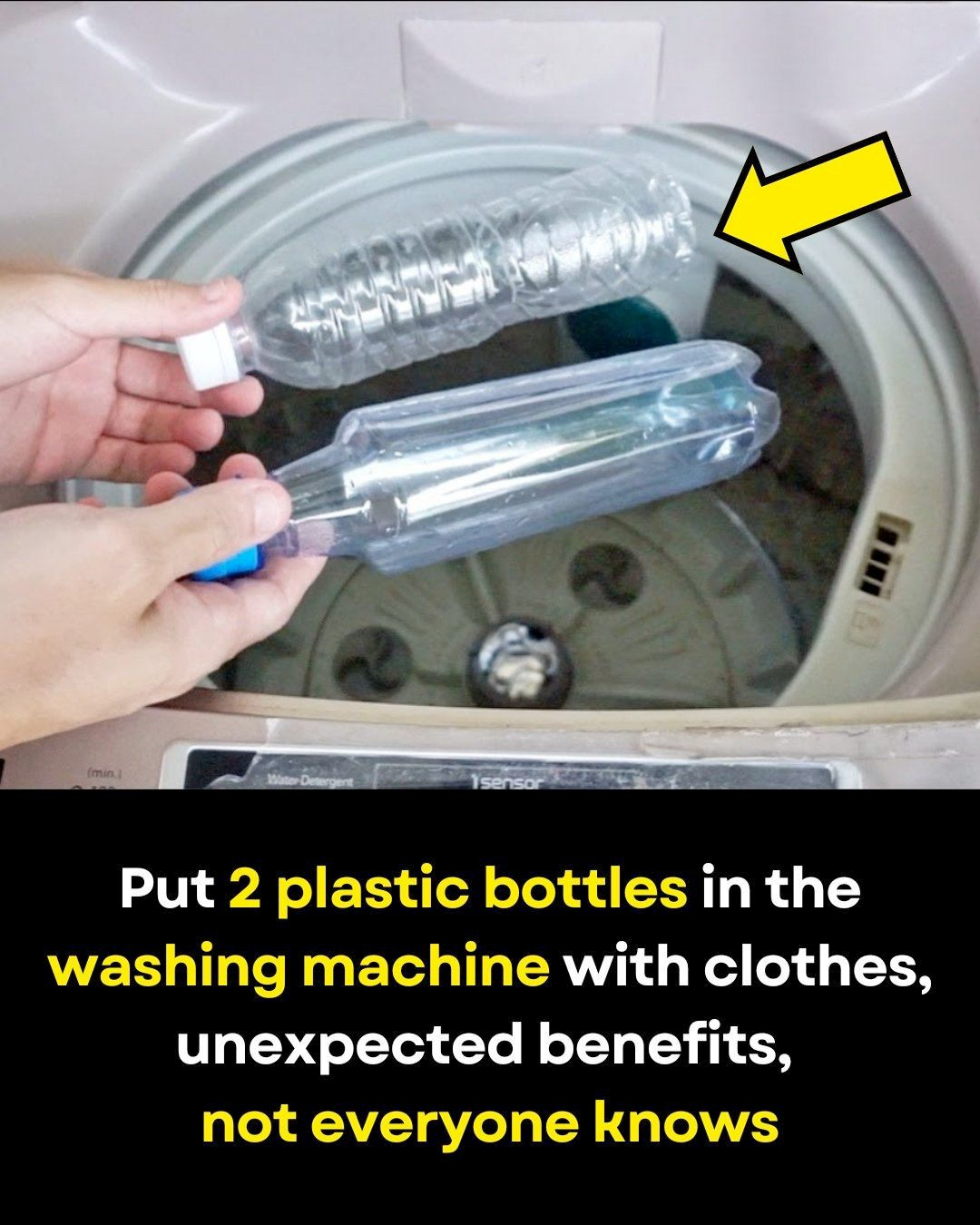 Put 2 plastic bottles in the washing machine with clothes, unexpected benefits, not everyone knows