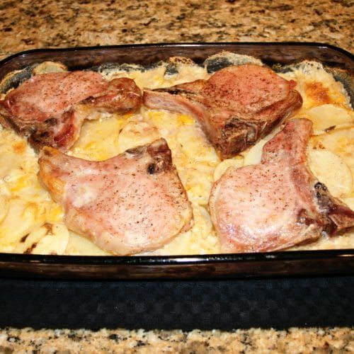 CREAMY PORK CHOPS AND POTATOES