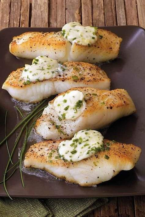 Pan-roasted Sea Bass with Garlic Butter