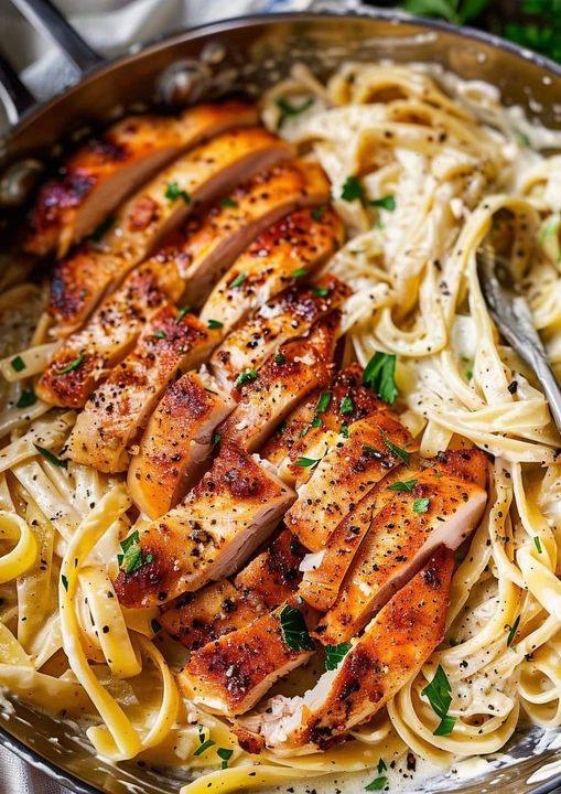 CHICKEN FETTUCCINE ALFREDO