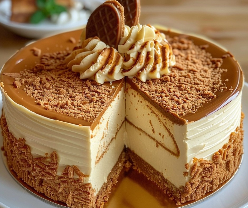 Delicious Biscoff-Inspired Cheesecake