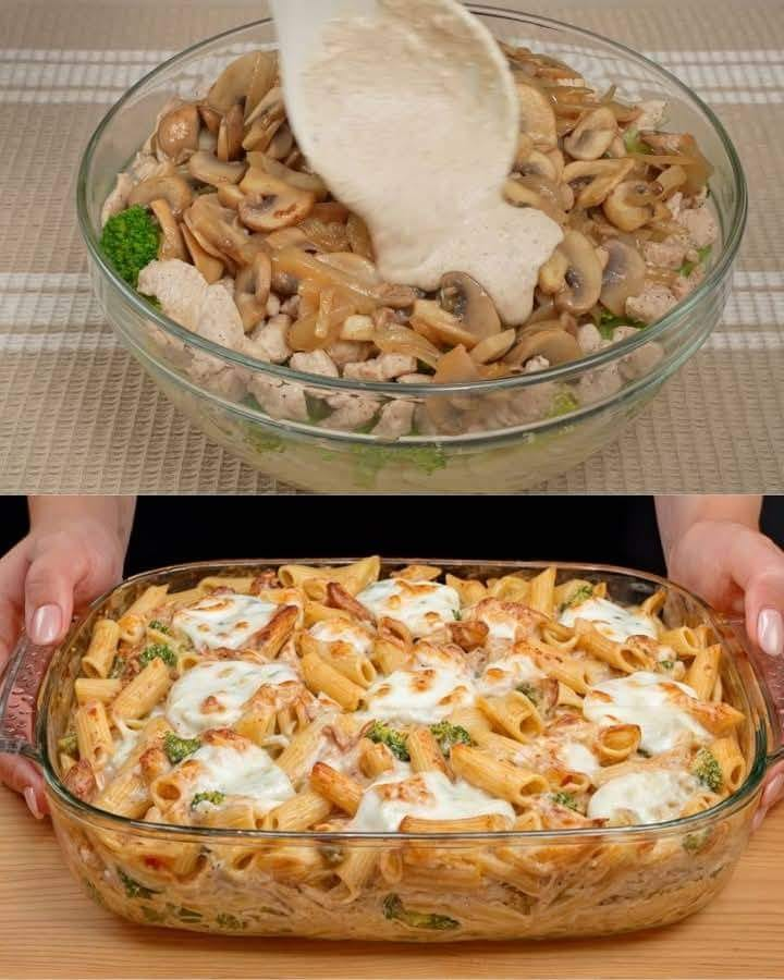 Creamy Chicken and Broccoli Pasta Bake