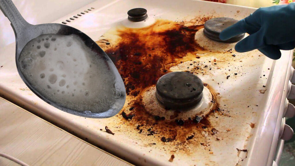 How to Clean a Gas Stove in 10 Minutes. This Homemade Paste Will Help