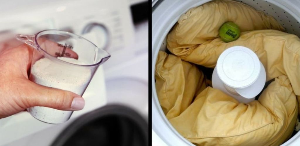 An Easy Way to Clean Yellowed Pillows in the Washing Machine